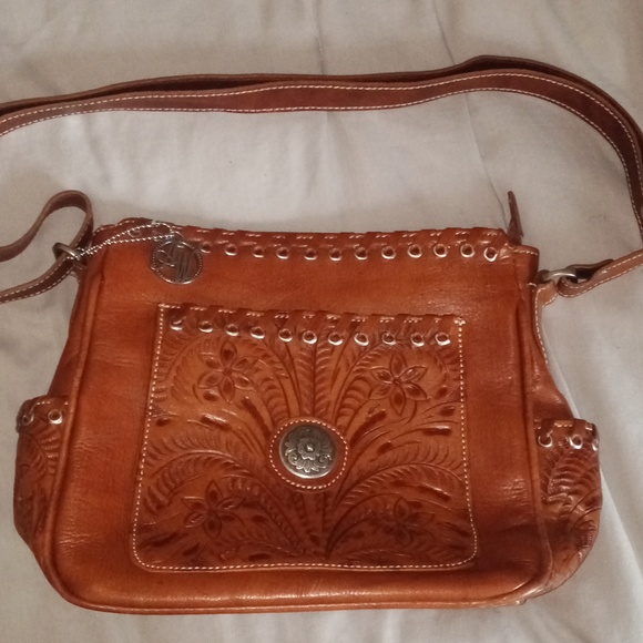 American West Leather Handbag - Picture 4 of 5